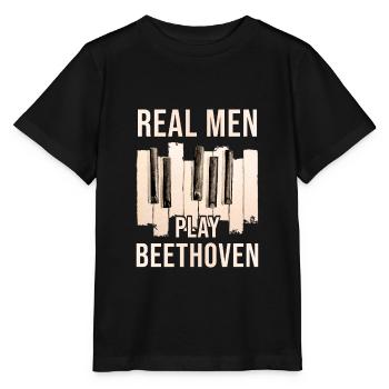 Beethoven - T-shirt bio MINI CREATOR Stanley/Stella Enfant - noir - Devant - Mikhail (115cm)