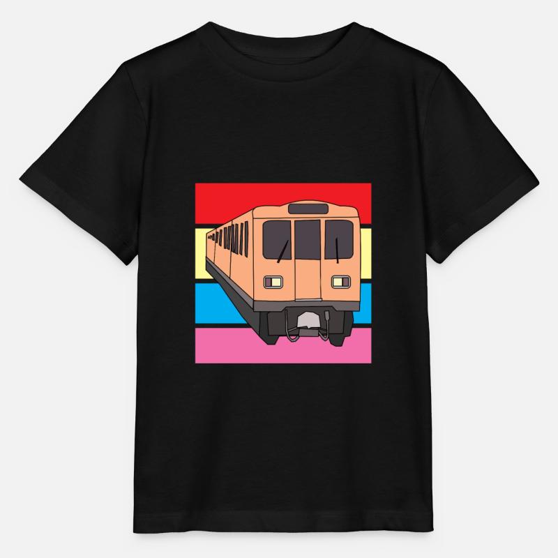 Train - T-shirt bio MINI CREATOR Stanley/Stella Enfant - noir