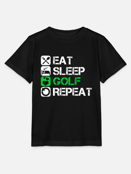 Golf Golfer Golfplatz Golfball - Stanley/Stella Kinder T-Shirt MINI CREATOR - Schwarz