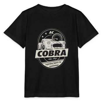 AC Cobra - Sportscar - Emblem Gift - Stanley/Stella MINI CREATOR Kids’ T-Shirt - black - Front - Mikhail (115cm)