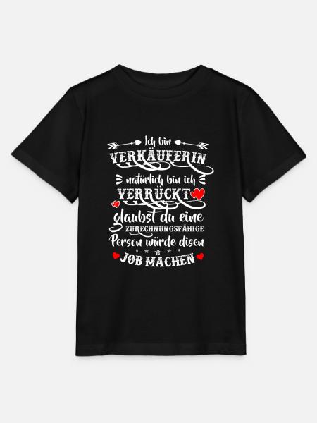 Verkäuferin Fachverkäuferin Einzelhandel Frauen - Stanley/Stella Kinder T-Shirt MINI CREATOR  - Schwarz