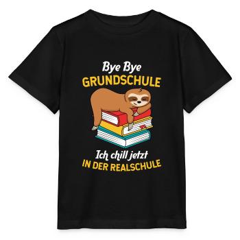Grundschulabschluss Realschule Einschulung 5Klasse - Stanley/Stella Kinder T-Shirt MINI CREATOR  - Schwarz - Vorne - Mikhail (115cm)