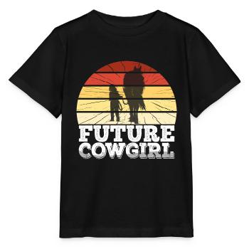 Futur cheval de lièvre de l’Ouest - T-shirt bio MINI CREATOR Stanley/Stella Enfant - noir - Devant - Mikhail (115cm)