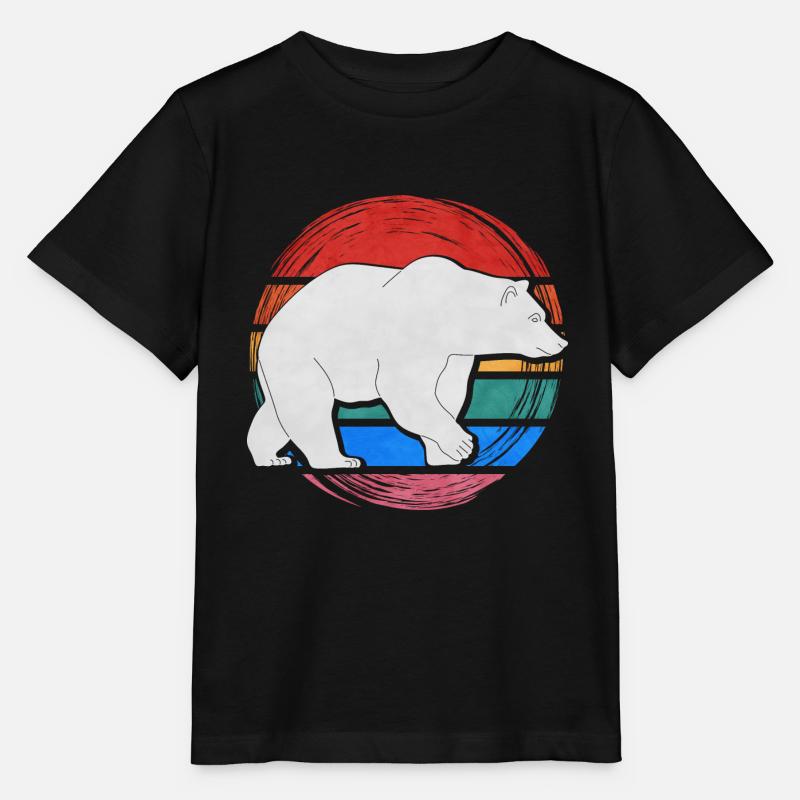 Eisbär - Stanley/Stella Kinder T-Shirt MINI CREATOR  - Schwarz