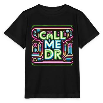 Call Me Dr 32 - Stanley/Stella MINI CREATOR Kids’ T-Shirt - black - Front - Mikhail (115cm)