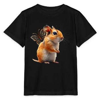 Gerbille - T-shirt bio MINI CREATOR Stanley/Stella Enfant - noir - Devant - Mikhail (115cm)