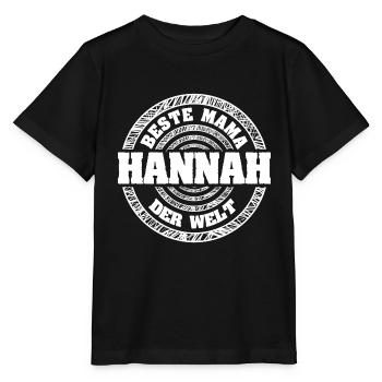 Mutter Hannah - Stanley/Stella Kinder T-Shirt MINI CREATOR  - Schwarz - Vorne - Mikhail (115cm)