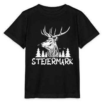 Styrie - T-shirt bio MINI CREATOR Stanley/Stella Enfant - noir - Devant - Mikhail (115cm)