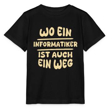 Gift for Computer Scientist - Stanley/Stella MINI CREATOR Kids’ T-Shirt - black - Front - Mikhail (115cm)