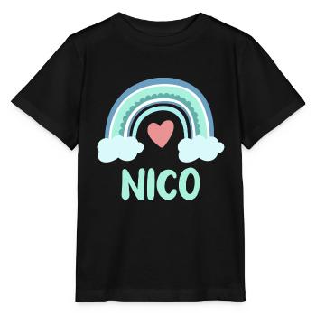 Nico Nom Rainbow Baby - T-shirt bio MINI CREATOR Stanley/Stella Enfant - noir - Devant - Mikhail (115cm)