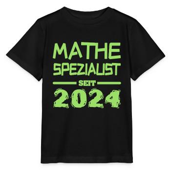 Mathespezialist 2024 - Stanley/Stella Kinder T-Shirt MINI CREATOR  - Schwarz - Vorne - Mikhail (115cm)