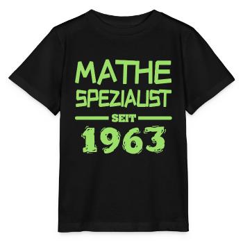 Mathespezialist 1963 - Stanley/Stella Kinder T-Shirt MINI CREATOR  - Schwarz - Vorne - Mikhail (115cm)