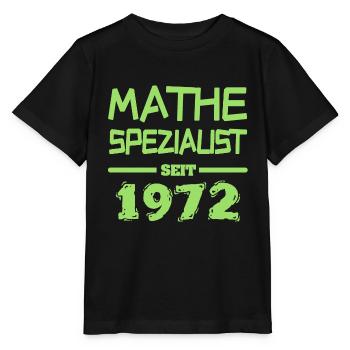 Mathe 1972 - Stanley/Stella Kinder T-Shirt MINI CREATOR  - Schwarz - Vorne - Mikhail (115cm)