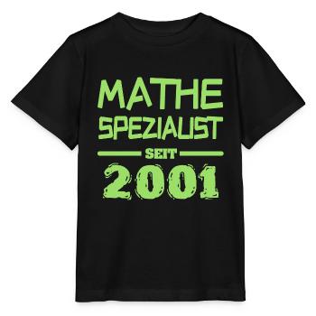Mathespezialist 2001 - Stanley/Stella Kinder T-Shirt MINI CREATOR  - Schwarz - Vorne - Mikhail (115cm)