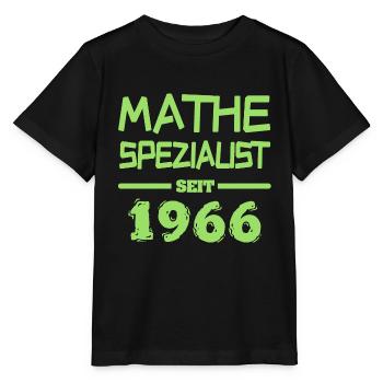Mathespezialist 1966 - Stanley/Stella Kinder T-Shirt MINI CREATOR  - Schwarz - Vorne - Mikhail (115cm)