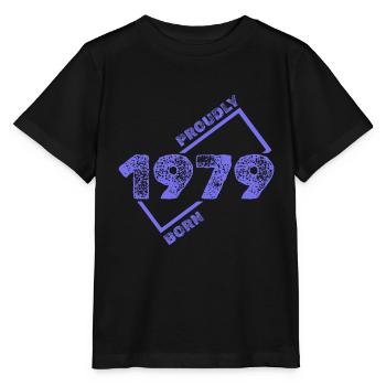 Idée cadeau 1979 - T-shirt bio MINI CREATOR Stanley/Stella Enfant - noir - Devant - Mikhail (115cm)