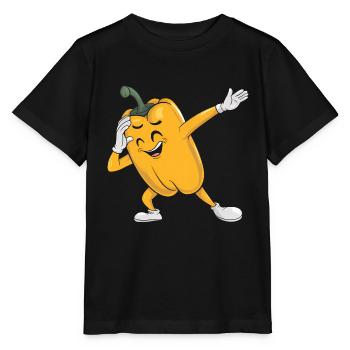Paprika Geschenk - Stanley/Stella Kinder T-Shirt MINI CREATOR  - Schwarz - Vorne - Mikhail (115cm)