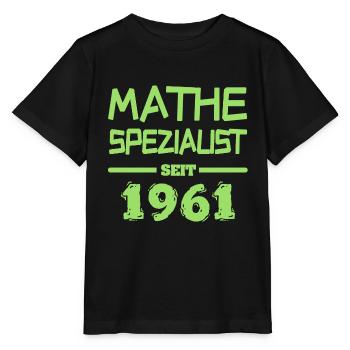 Mathespezialist 1961 - Stanley/Stella Kinder T-Shirt MINI CREATOR  - Schwarz - Vorne - Mikhail (115cm)