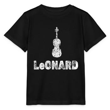 Bratsche Leonard - Stanley/Stella Kinder T-Shirt MINI CREATOR  - Schwarz - Vorne - Mikhail (115cm)
