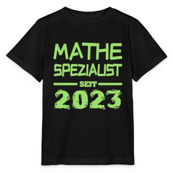Mathe 2023 - Stanley/Stella Kinder T-Shirt MINI CREATOR  - Schwarz - Vorne - Mikhail (115cm)