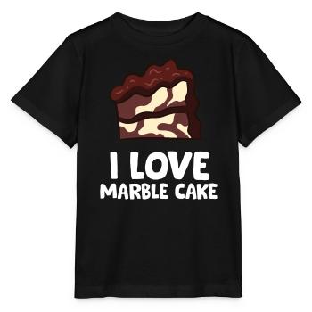 Marble Cake - I love marble cake - Stanley/Stella MINI CREATOR Kids’ T-Shirt - black - Front - Mikhail (115cm)