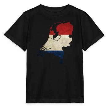Netherlands - national border in national flag - Stanley/Stella MINI CREATOR Kids’ T-Shirt - black - Front - Mikhail (115cm)