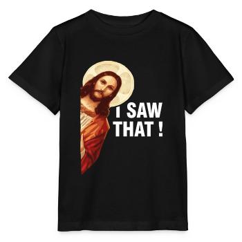 J’ai vu que Jésus-Christ - T-shirt bio MINI CREATOR Stanley/Stella Enfant - noir - Devant - Mikhail (115cm)