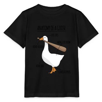 Anatomie d’un mème d’oie - T-shirt bio MINI CREATOR Stanley/Stella Enfant - noir - Devant - Mikhail (115cm)