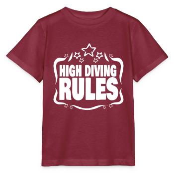 Diving - Stanley/Stella MINI CREATOR Kids’ T-Shirt - burgundy - Front - Kain (125cm)