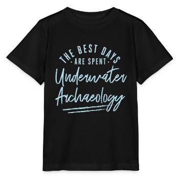Les meilleurs jours sont consacrés à l’archéologie sous-marine - T-shirt bio MINI CREATOR Stanley/Stella Enfant - noir - Devant - Mikhail (115cm)