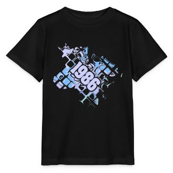 1986 - Stanley/Stella Kinder T-Shirt MINI CREATOR  - Schwarz - Vorne - Mikhail (115cm)