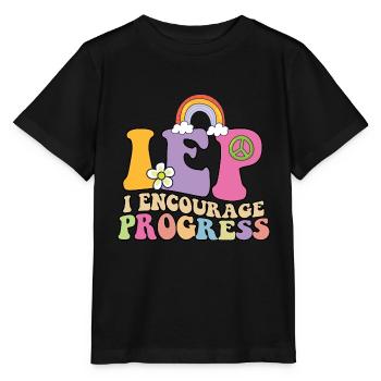 J’encourage les progrès accélérés par l’appréciation des enseignants - T-shirt bio MINI CREATOR Stanley/Stella Enfant - noir - Devant - Mikhail (115cm)