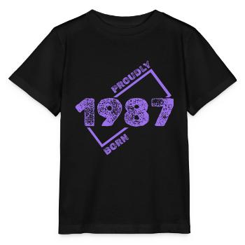 Idée cadeau 1987 - T-shirt bio MINI CREATOR Stanley/Stella Enfant - noir - Devant - Mikhail (115cm)