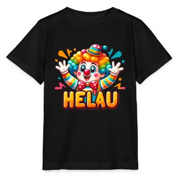 Carnival Clown Helau Confetti Costume Shrove Monday - Stanley/Stella MINI CREATOR Kids’ T-Shirt - black - Front - Mikhail (115cm)
