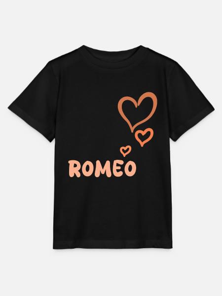Vorname Romeo - Stanley/Stella Kinder T-Shirt MINI CREATOR - Schwarz