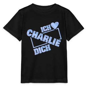 Liebespaar Charlie - Stanley/Stella Kinder T-Shirt MINI CREATOR  - Schwarz - Vorne - Mikhail (115cm)