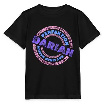 Perfektion Perfekt Darian - Stanley/Stella Kinder T-Shirt MINI CREATOR  - Schwarz - Vorne - Mikhail (115cm)