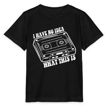 Funny 70s 80s Throwback Retro I Have No Idea What - Stanley/Stella MINI CREATOR Kids’ T-Shirt - black - Front - Mikhail (115cm)