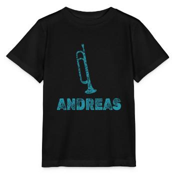 Trumpets Andreas - Stanley/Stella MINI CREATOR Kids’ T-Shirt - black - Front - Mikhail (115cm)