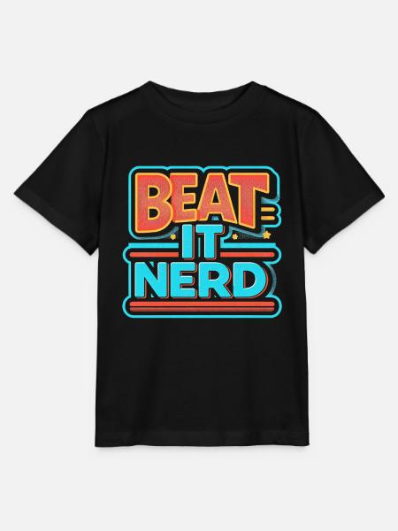 Beat it Nerd 8 - Stanley/Stella Kinder T-Shirt MINI CREATOR  - Schwarz