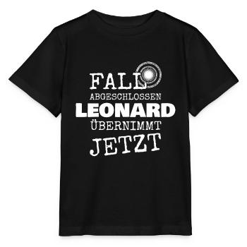 Leonard - Stanley/Stella Kinder T-Shirt MINI CREATOR  - Schwarz - Vorne - Mikhail (115cm)