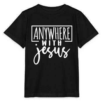 Jesus Gott Bibel Kirche Christlicher Glaube Glauben - Stanley/Stella Kinder T-Shirt MINI CREATOR  - Schwarz - Vorne - Mikhail (115cm)