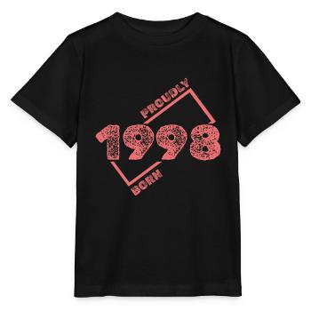 Idée cadeau 1998 - T-shirt bio MINI CREATOR Stanley/Stella Enfant - noir - Devant - Mikhail (115cm)