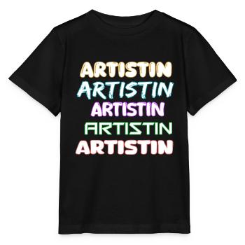 Artistin als Job - Stanley/Stella Kinder T-Shirt MINI CREATOR  - Schwarz - Vorne - Mikhail (115cm)