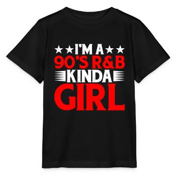 I'm A 90's R'B Kinda Girl 21 - Stanley/Stella MINI CREATOR Kids’ T-Shirt - black - Front - Mikhail (115cm)