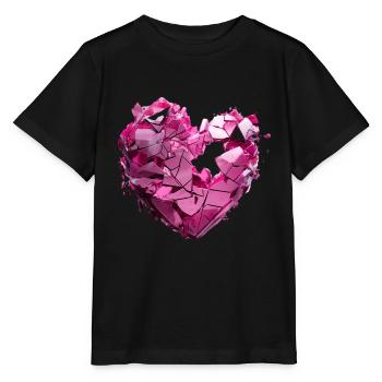 Valentinstag Herz Liebe Liebesbeweis Gefühle - Stanley/Stella Kinder T-Shirt MINI CREATOR  - Schwarz - Vorne - Mikhail (115cm)