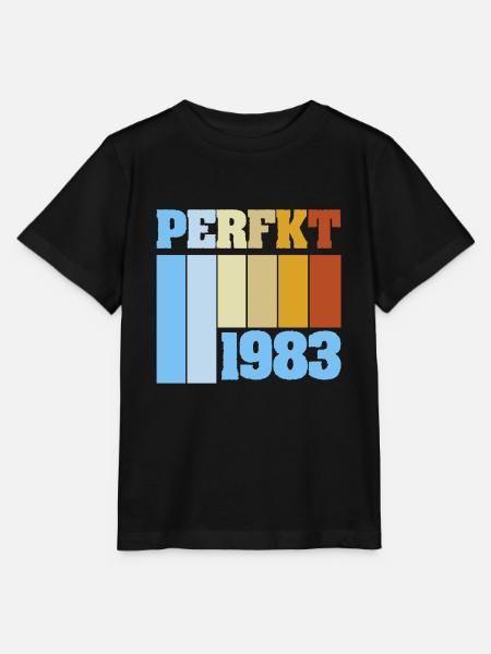 Perfekt 1983 - Stanley/Stella Kinder T-Shirt MINI CREATOR  - Schwarz