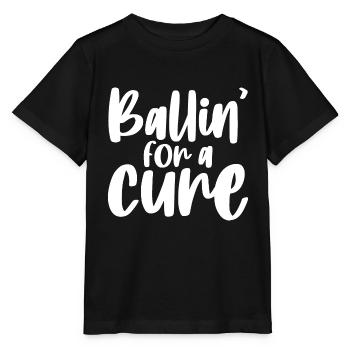 Ballin' For A Cure - Stanley/Stella MINI CREATOR Kids’ T-Shirt - black - Front - Mikhail (115cm)