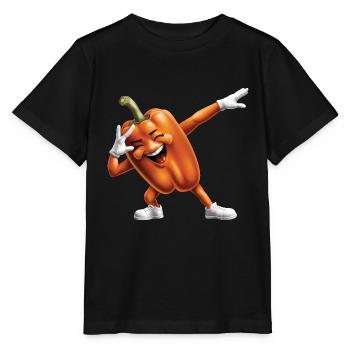 Paprika Geschenk - Stanley/Stella Kinder T-Shirt MINI CREATOR  - Schwarz - Vorne - Mikhail (115cm)
