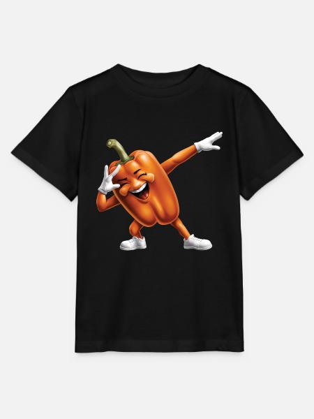 Paprika Geschenk - Stanley/Stella Kinder T-Shirt MINI CREATOR - Schwarz